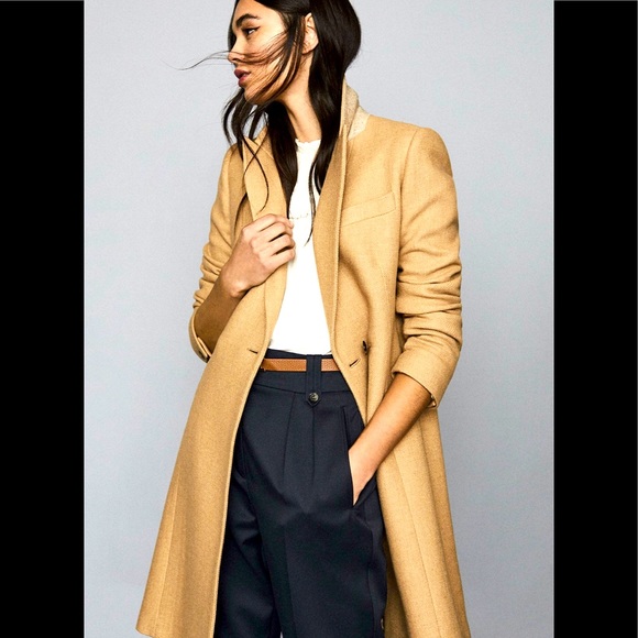 Reiss Jackets & Blazers - Reiss Tan Women's Wool Coat 🧥 Like New